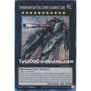 Superdreadnought Rail Cannon Juggernaut Liebe (Platinum Secret Rare)