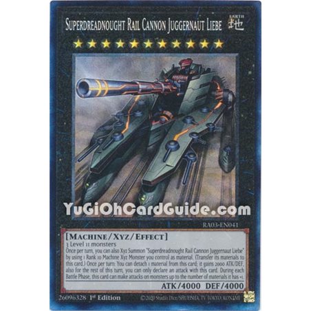 Superdreadnought Rail Cannon Juggernaut Liebe (Platinum Secret Rare)