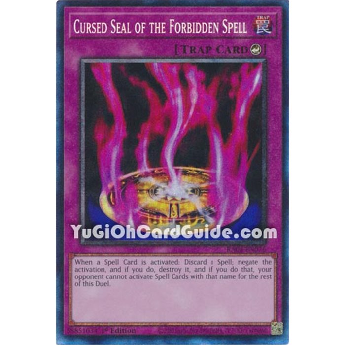 Cursed Seal of the Forbidden Spell (Platinum Secret Rare)