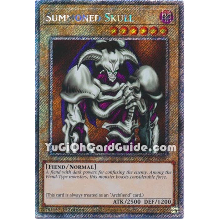 Summoned Skull (Platinum Secret Rare)