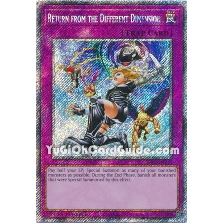 Return from the Different Dimension (Quarter Century Secret Rare)