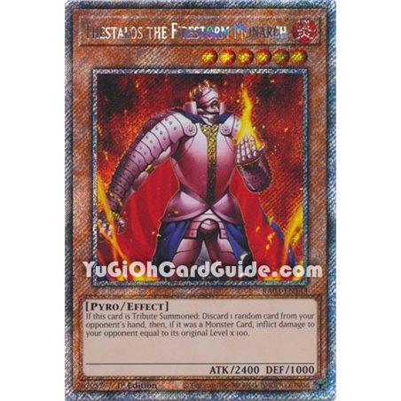 Thestalos the Firestorm Monarch (Platinum Secret Rare)