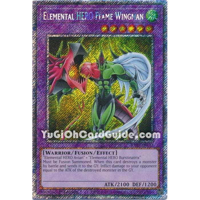 Elemental HERO Flame Wingman (Quarter Century Secret Rare)