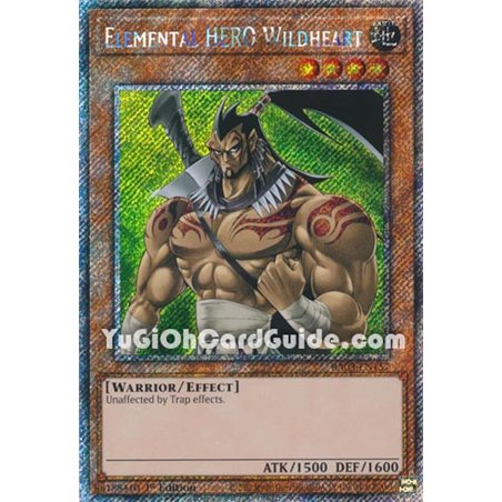 Elemental HERO Wildheart (Quarter Century Secret Rare)