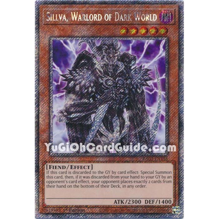 Siilva, Warlord of Dark World (Quarter Century Secret Rare)