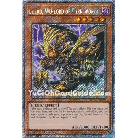 Goldd, Wu-Lord of Dark World (Quarter Century Secret Rare)