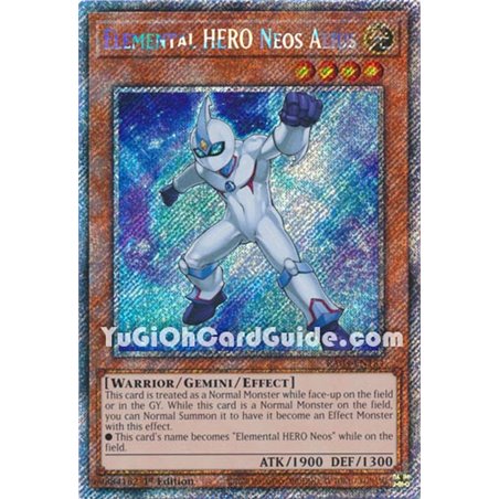 Elemental HERO Neos Alius (Quarter Century Secret Rare)