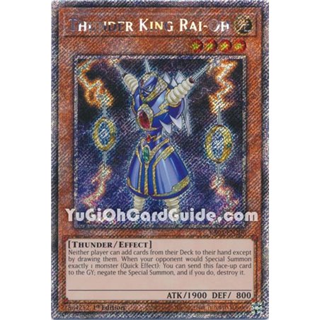 Thunder King Rai-Oh (Quarter Century Secret Rare)