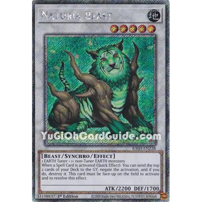 Naturia Beast (Quarter Century Secret Rare)