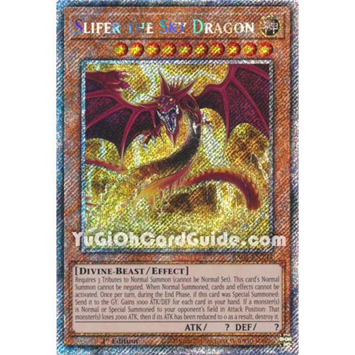 Slifer the Sky Dragon (Platinum Secret Rare)