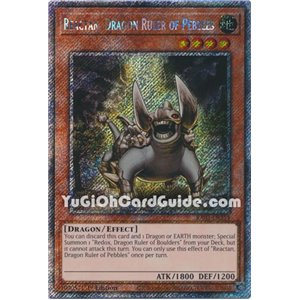 Reactan, Dragon Ruler of Pebbles (Platinum Secret Rare)