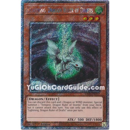 Lightning, Dragon Ruler of Drafts (Platinum Secret Rare)