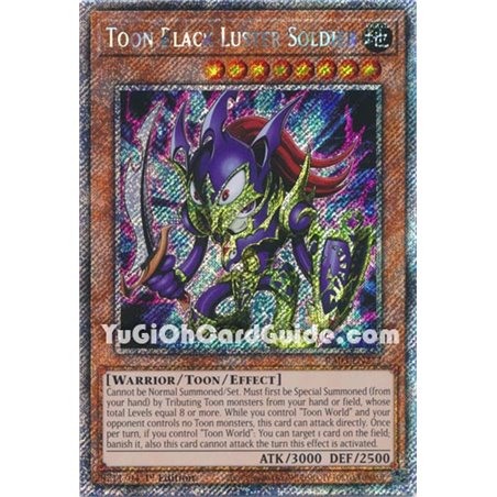 Toon Black Luster Soldier (Quarter Century Secret Rare)