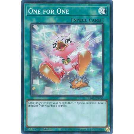One for One (Alternate Art) (Ultra Rare) – Quarter Century Bonanza | Carta YUGIOH en México