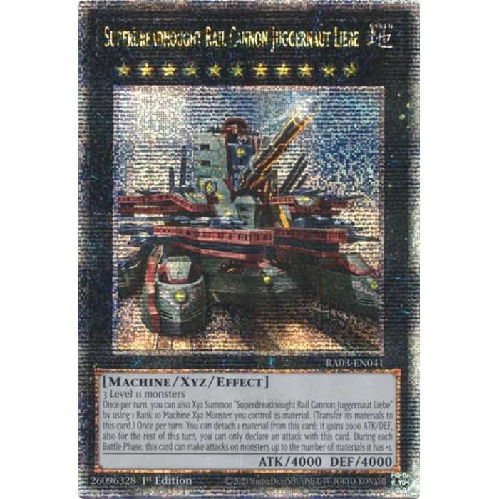 Superdreadnought Rail Cannon Juggernaut Liebe (Alternate Art) (Quarter Century Secret Rare) – Quarter Century Bonanza | Carta YU