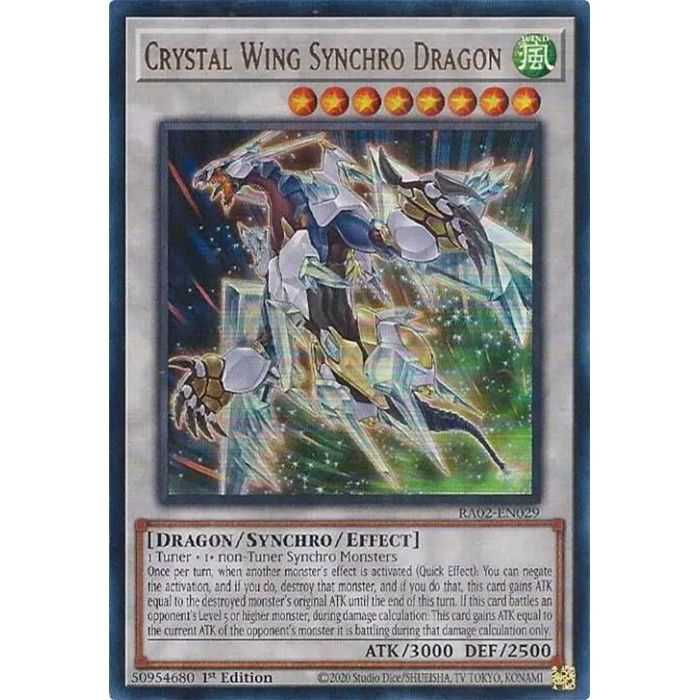 Crystal Wing Synchro Dragon (Ultra Rare) – YGO 25th Anniversary Rarity Collection II | Carta YUGIOH en México