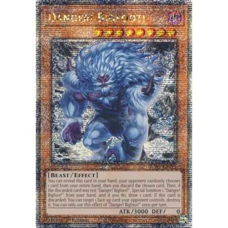 Danger! Bigfoot! (Alternate Art) (Quarter Century Secret Rare) – Quarter Century Bonanza | Carta YUGIOH en México
