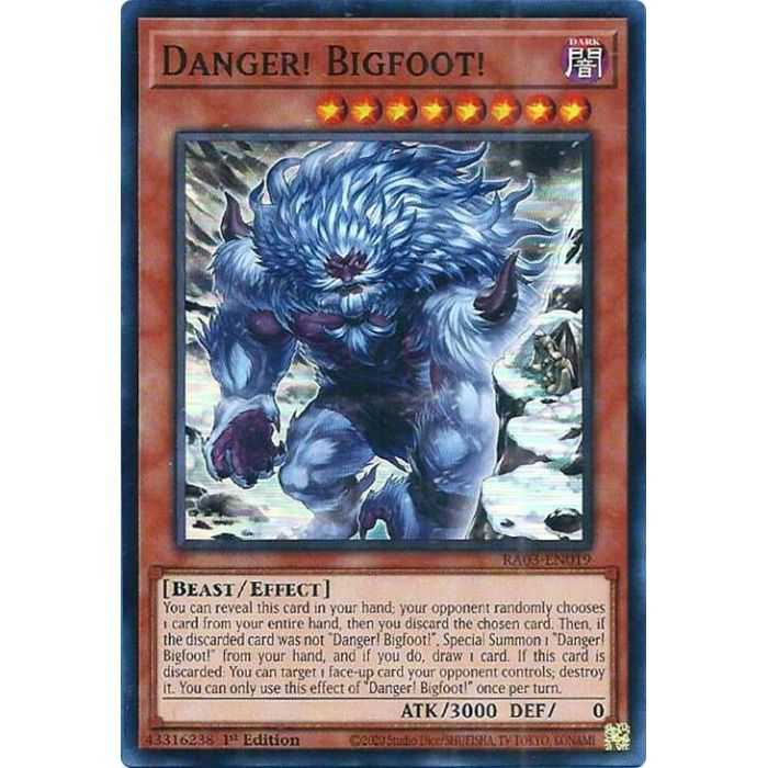 Danger! Bigfoot! (Alternate Art) (Prismatic Ultimate Rare) – Quarter Century Bonanza | Carta YUGIOH en México