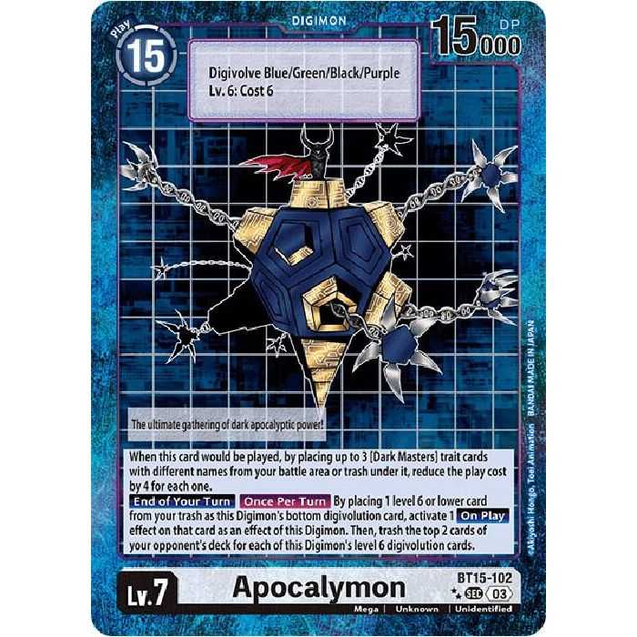Apocalymon (Special Edition Alternate Art) – BT15 Exceed Apocalypse | Carta DIGIMON en México