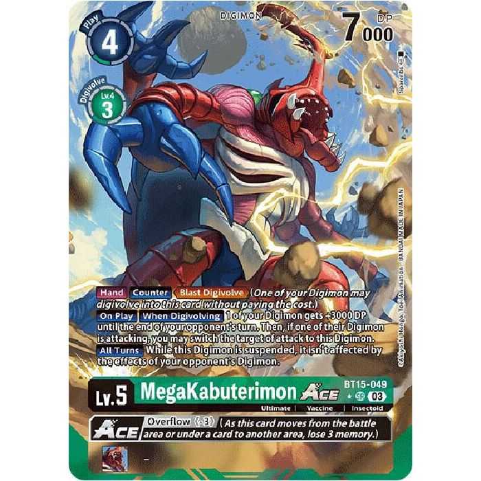 MegaKabuterimon ACE (Alternate Art) – BT15 Exceed Apocalypse | Carta DIGIMON en México