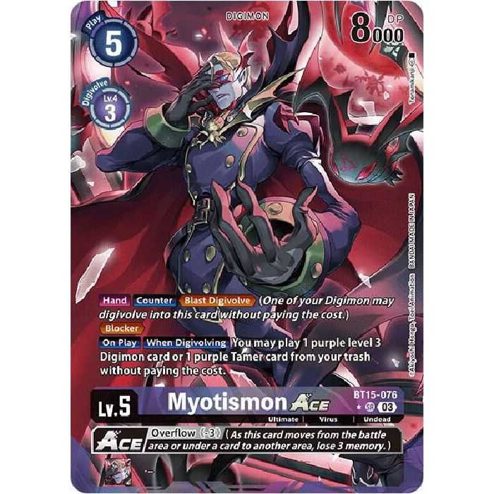 Myotismon ACE (Alternate Art) – BT15 Exceed Apocalypse | Carta DIGIMON en México