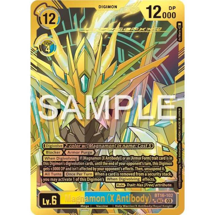 Magnamon (X Antibody) (Textured) – BT16 Beginning Observer | Carta DIGIMON en México