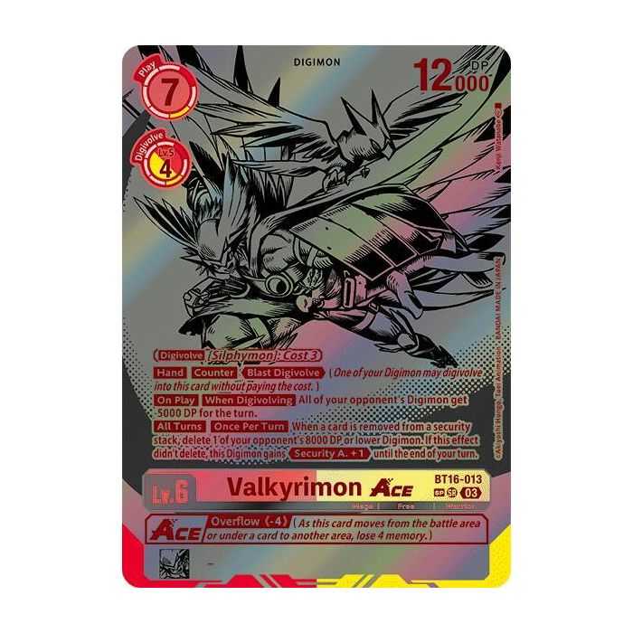 Valkyrimon Ace (Textured) – BT16 Beginning Observer | Carta DIGIMON en México