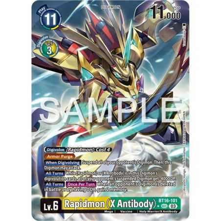 Rapidmon (X Antibody) (Alternate Art) – BT16 Beginning Observer | Carta DIGIMON en México