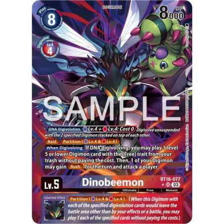 Dinobeemon (Alternate Art) – BT16 Beginning Observer | Carta DIGIMON en México