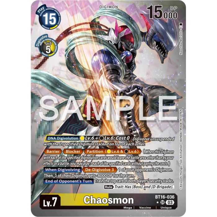Chaosmon (Alternate Art) – BT16 Beginning Observer | Carta DIGIMON en México