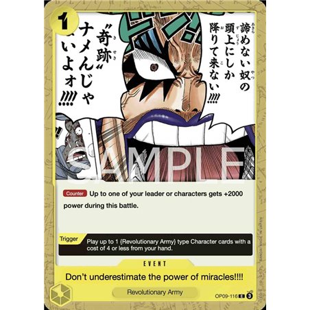 Never Underestimate the Power of Miracles!! (Common)