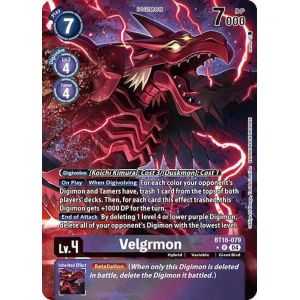 Velgrmon (Alternate Art) – BT18-19 Special Booster 2.0 | Carta DIGIMON en México