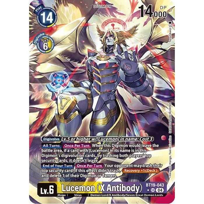 Lucemon (X Antibody) (Alternate Art) – BT18-19 Special Booster 2.0 | Carta DIGIMON en México