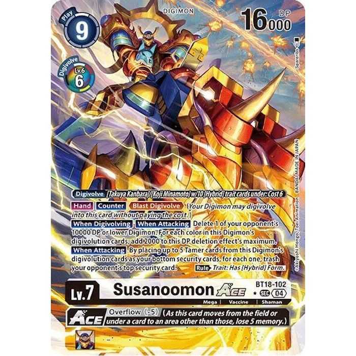 Susanoomon ACE (Alternate Art) – BT18-19 Special Booster 2.0 | Carta DIGIMON en México