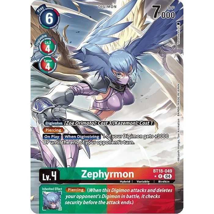 Zephyrmon (Alternate Art) – BT18-19 Special Booster 2.0 | Carta DIGIMON en México