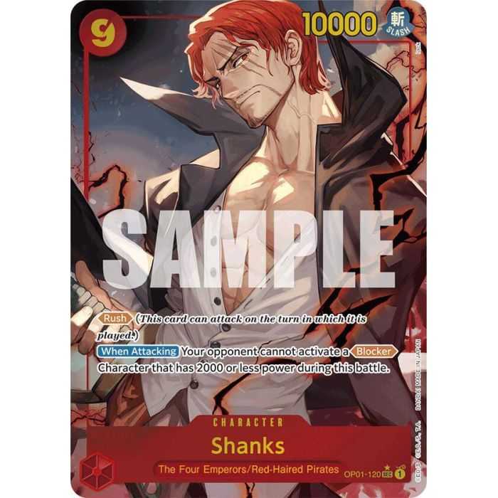 Shanks (Secret Rare) (Alternate Art) (PRB-01) – OP1 Romance Dawn | Carta ONE PIECE en México