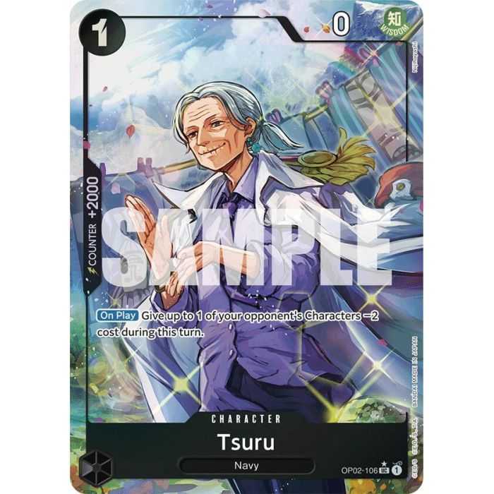 Tsuru (Uncommon) (Full Art) (PRB-01) – OP2 Paramount War | Carta ONE PIECE en México