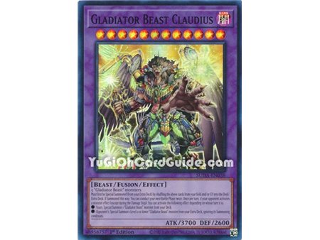 Gladiator Beast Claudius (Super Rare)