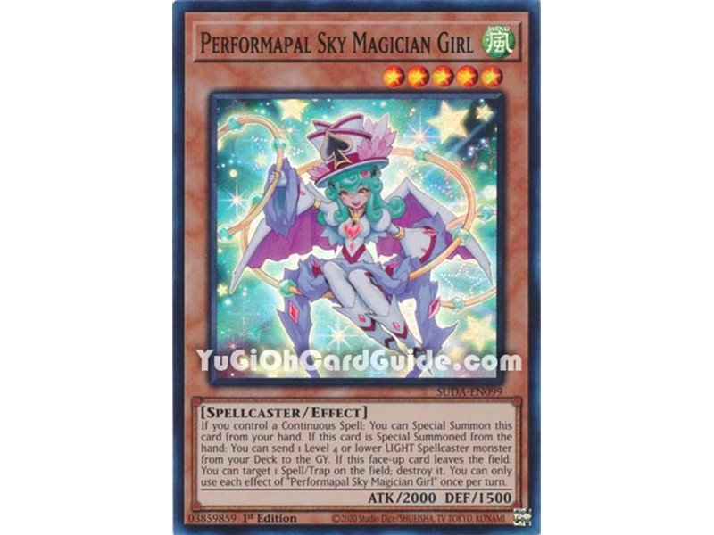 Performapal Sky Magician Girl (Super Rare)