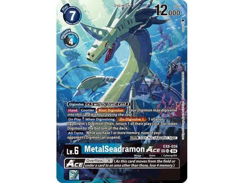 MetalSeadramon ACE (Textured) – EX08 Chain of Liberation | Carta DIGIMON en México