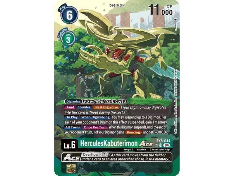 HerculesKabuterimon ACE (Textured) – EX08 Chain of Liberation | Carta DIGIMON en México