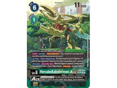 HerculesKabuterimon ACE (Textured) – EX08 Chain of Liberation | Carta DIGIMON en México