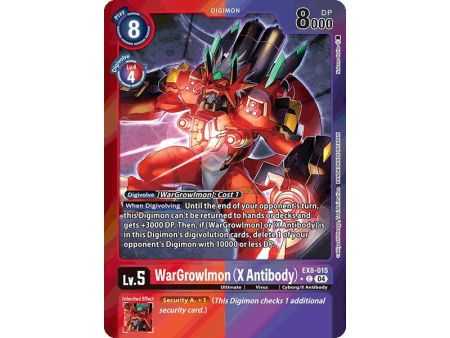 WarGrowlmon (X Antibody) (Limited Foil) – EX08 Chain of Liberation | Carta DIGIMON en México