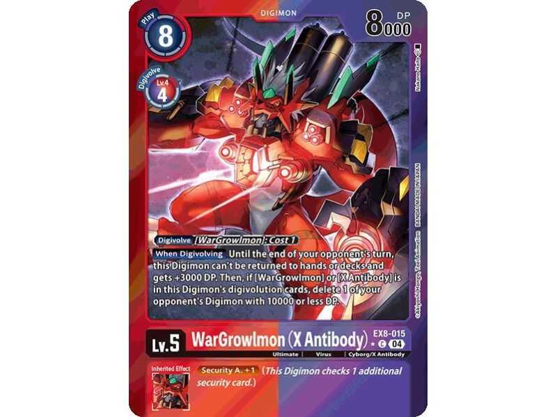 WarGrowlmon (X Antibody) (Limited Foil) – EX08 Chain of Liberation | Carta DIGIMON en México