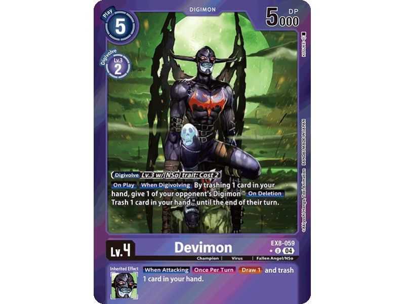 Devimon (Limited Foil) – EX08 Chain of Liberation | Carta DIGIMON en México