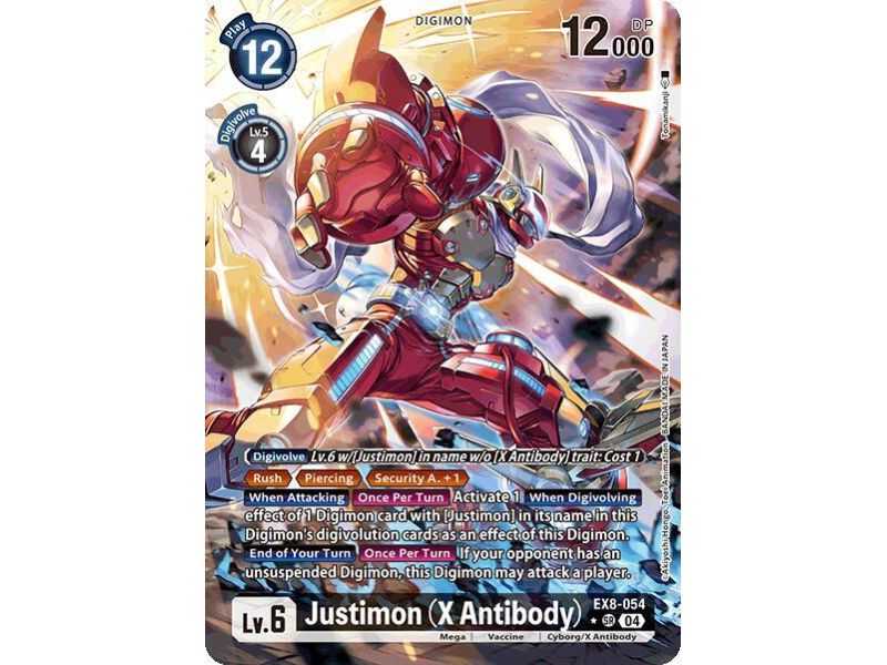 Justimon (X Antibody) (Alternate Art) – EX08 Chain of Liberation | Carta DIGIMON en México