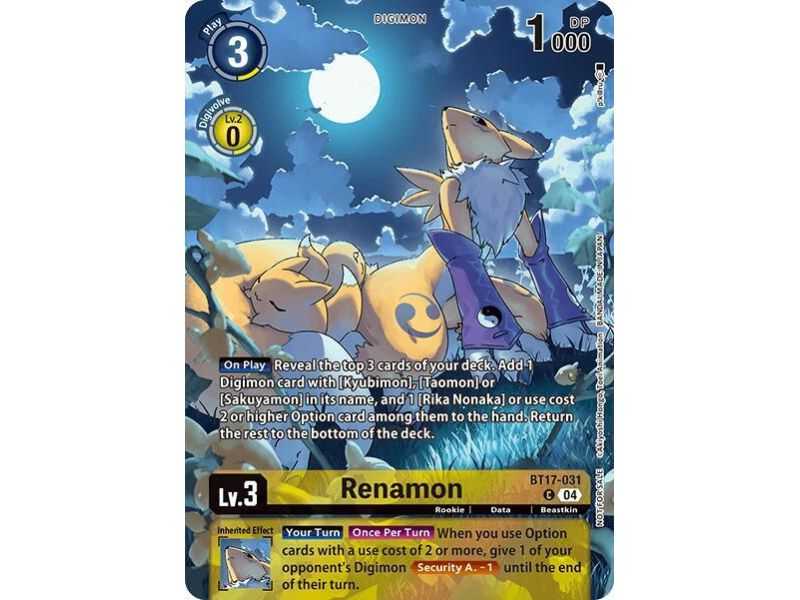 Renamon (Box Topper) – EX08 Chain of Liberation | Carta DIGIMON en México