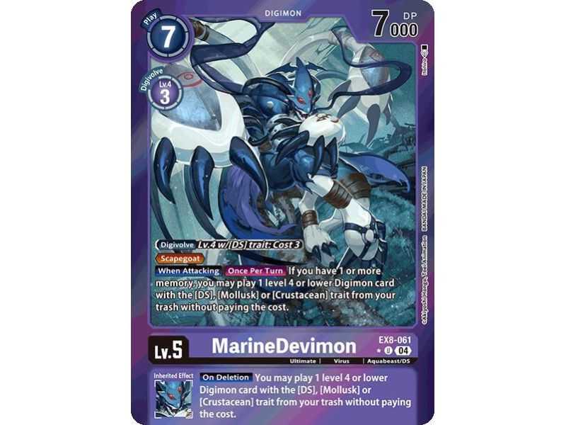 MarineDevimon (Limited Foil) – EX08 Chain of Liberation | Carta DIGIMON en México