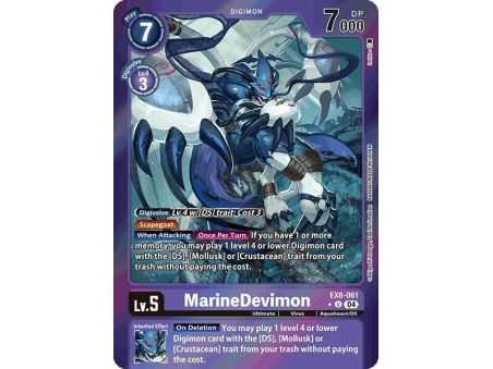 MarineDevimon (Limited Foil) – EX08 Chain of Liberation | Carta DIGIMON en México