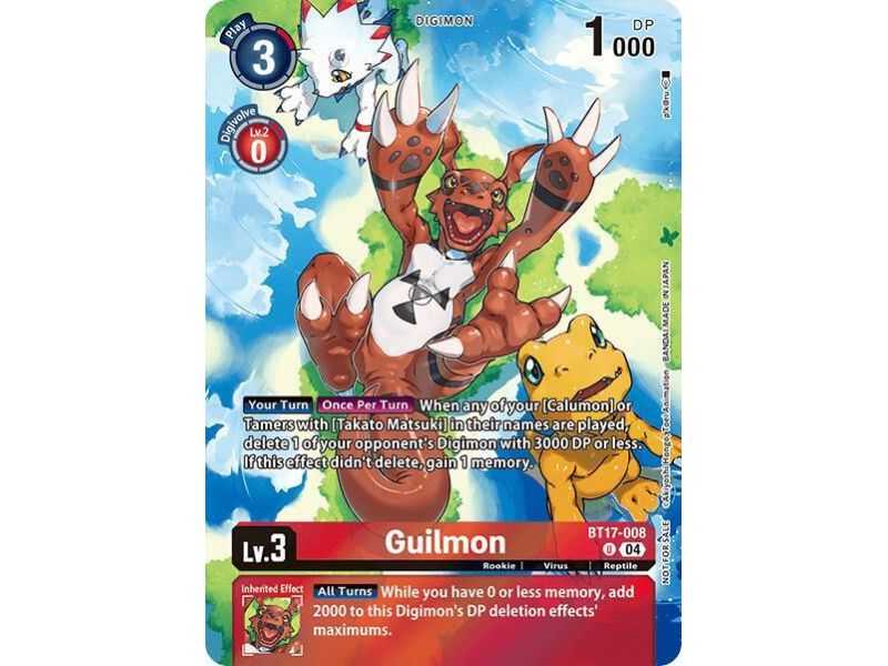 Guilmon (Box Topper) – EX08 Chain of Liberation | Carta DIGIMON en México